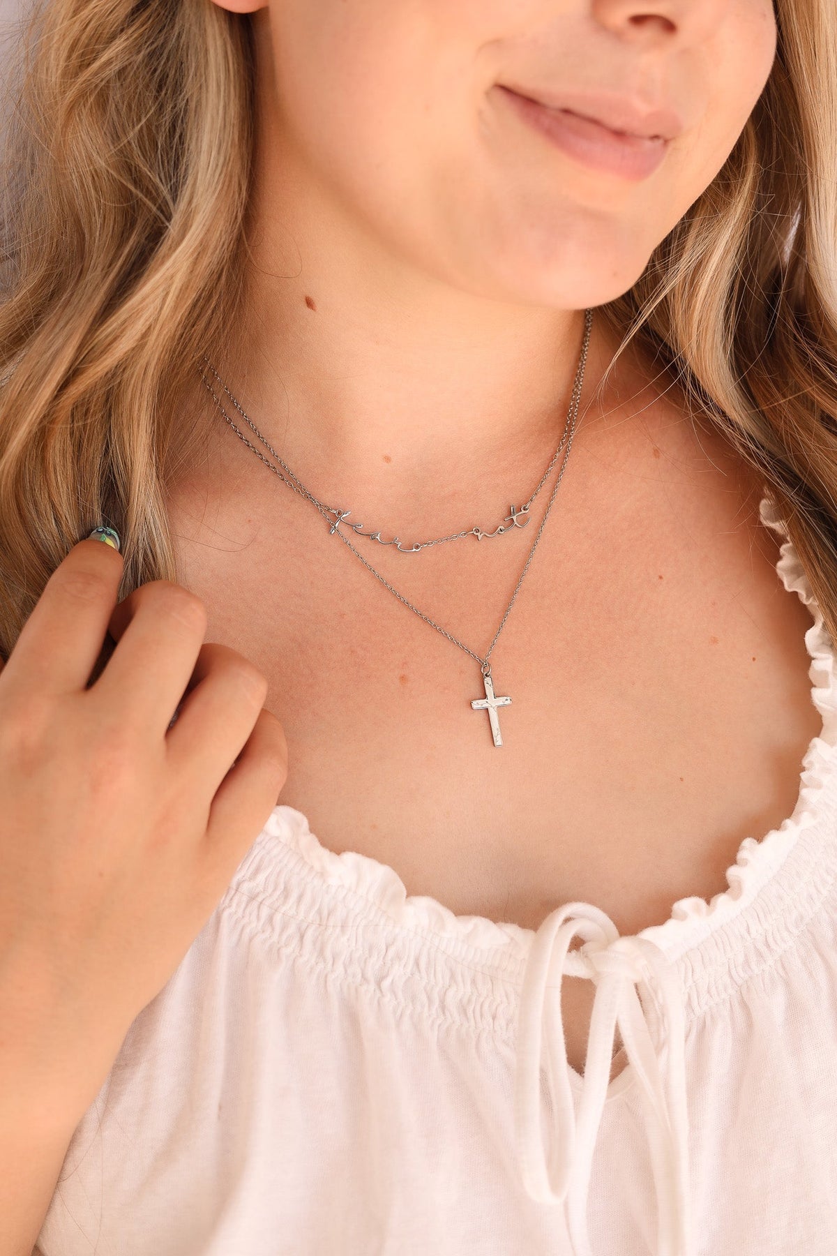 Fear Not Necklace by Rose & Clay