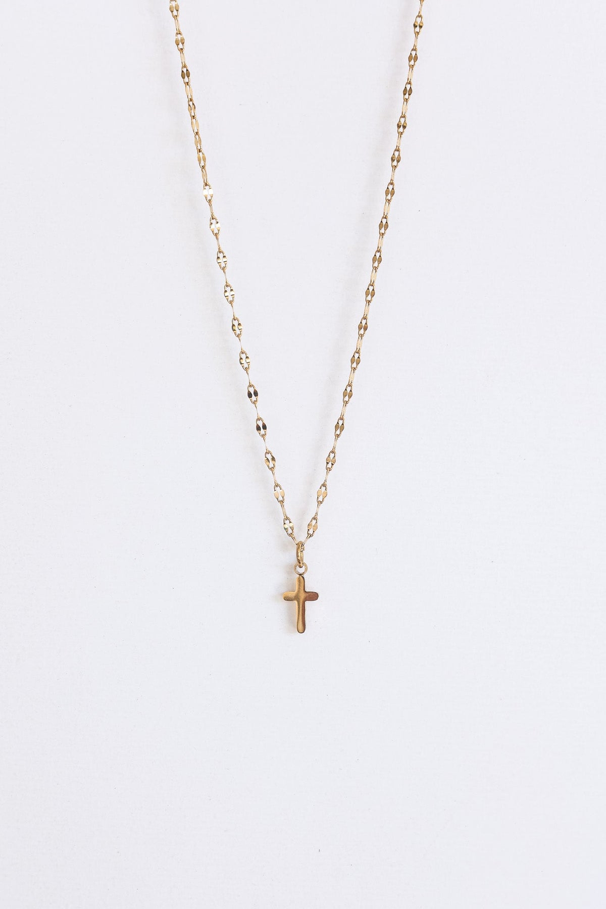 Dainty Cross Necklace by Rose & Clay
