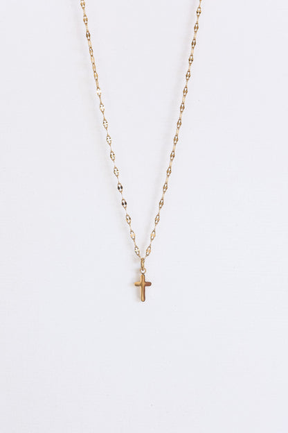 Dainty Cross Necklace by Rose & Clay
