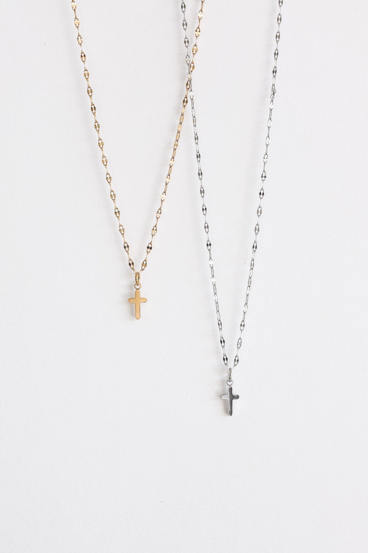 Dainty Cross Necklace by Rose & Clay