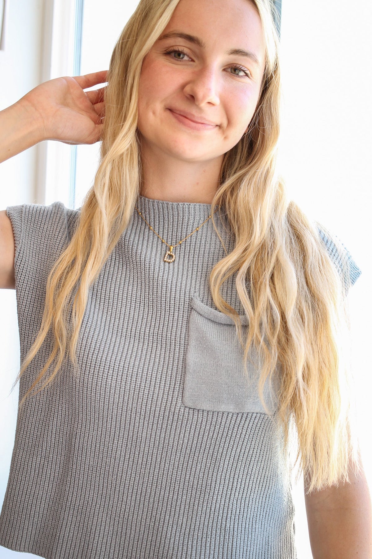 Pearl Initial Necklace by Rose & Clay
