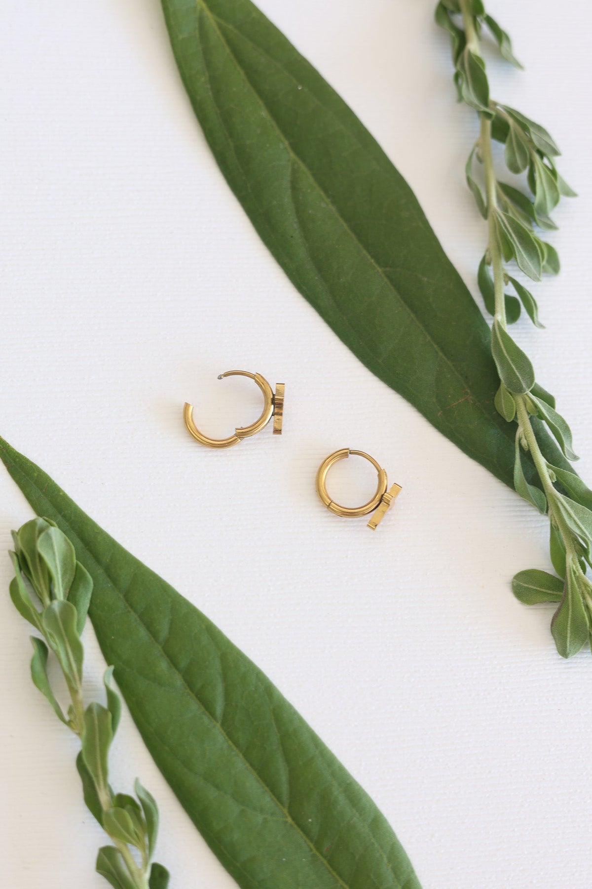 Cross Mini Hoop by Rose & Clay