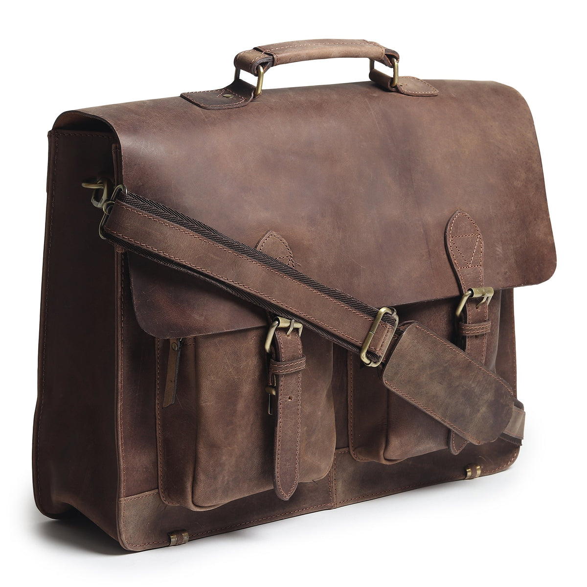 Buffalo Leather Messenger Bag by Classy Leather Bags