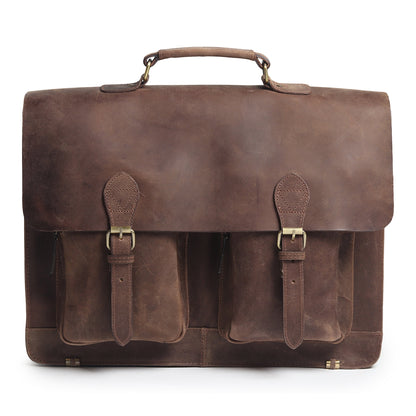Buffalo Leather Messenger Bag by Classy Leather Bags