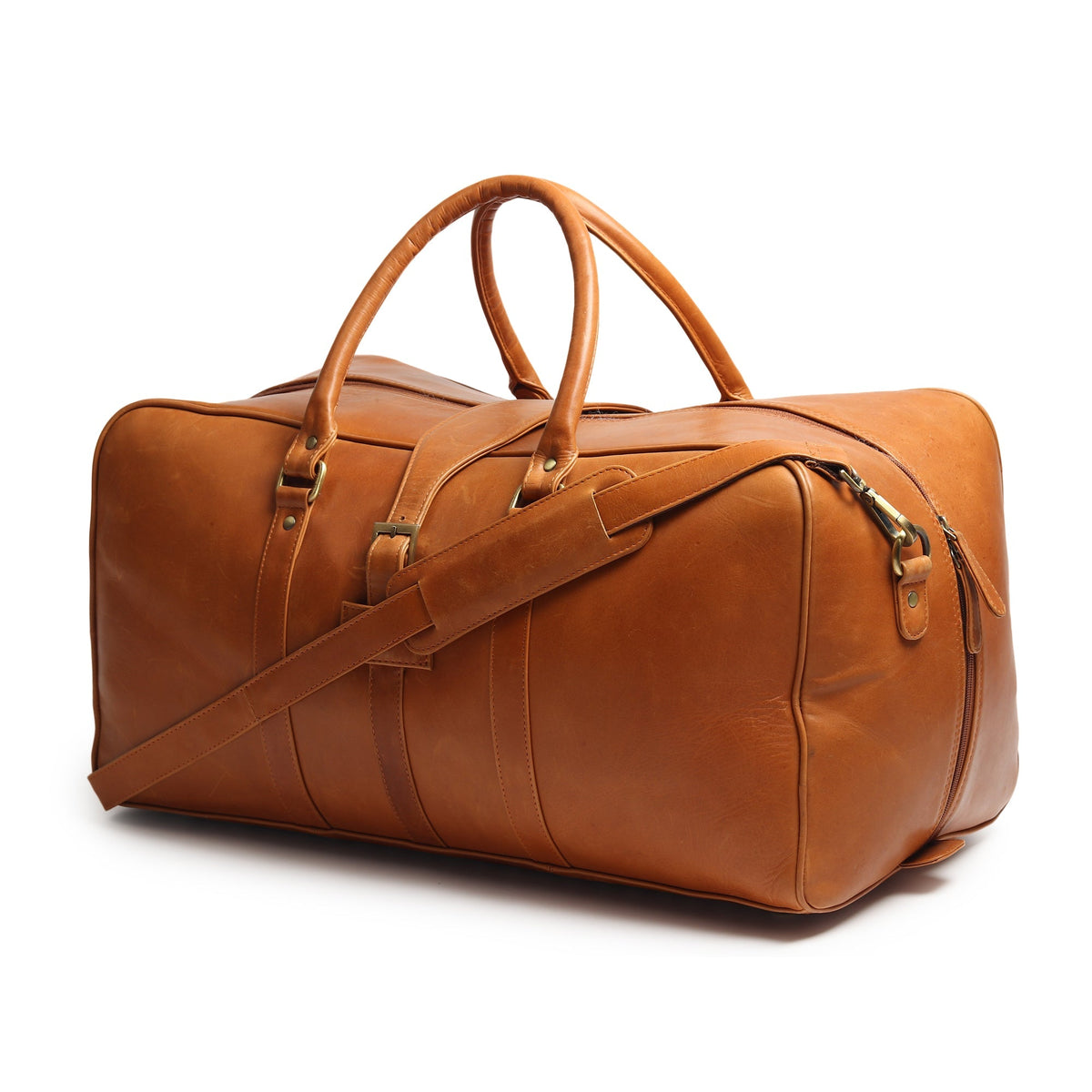 Port Blair Leather Duffle Travel Bag by Classy Leather Bags