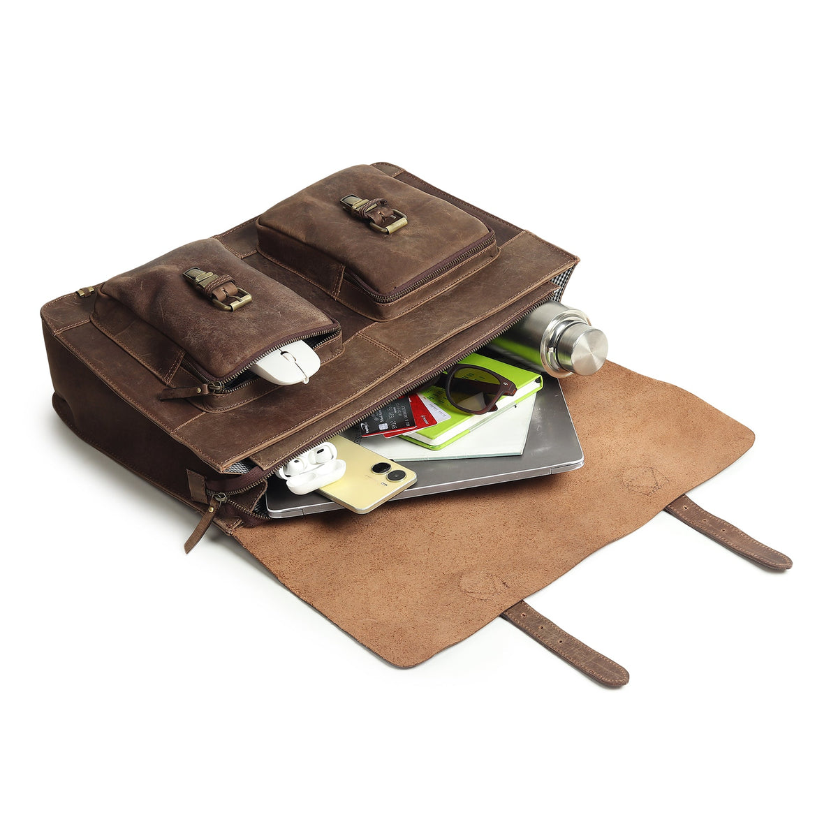 Buffalo Leather Messenger Bag by Classy Leather Bags