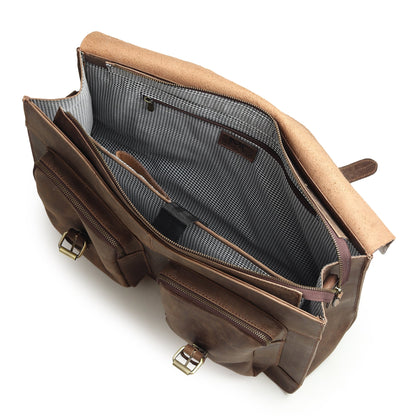 Buffalo Leather Messenger Bag by Classy Leather Bags