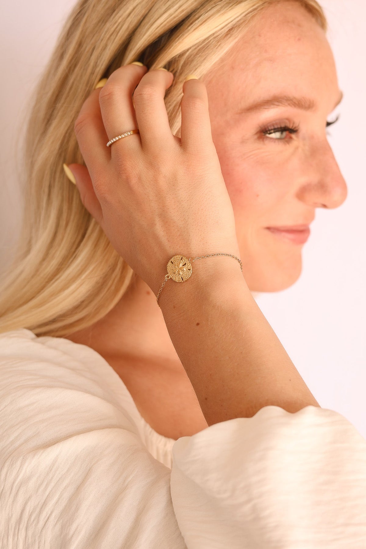 Sand Dollar Bracelet by Rose & Clay
