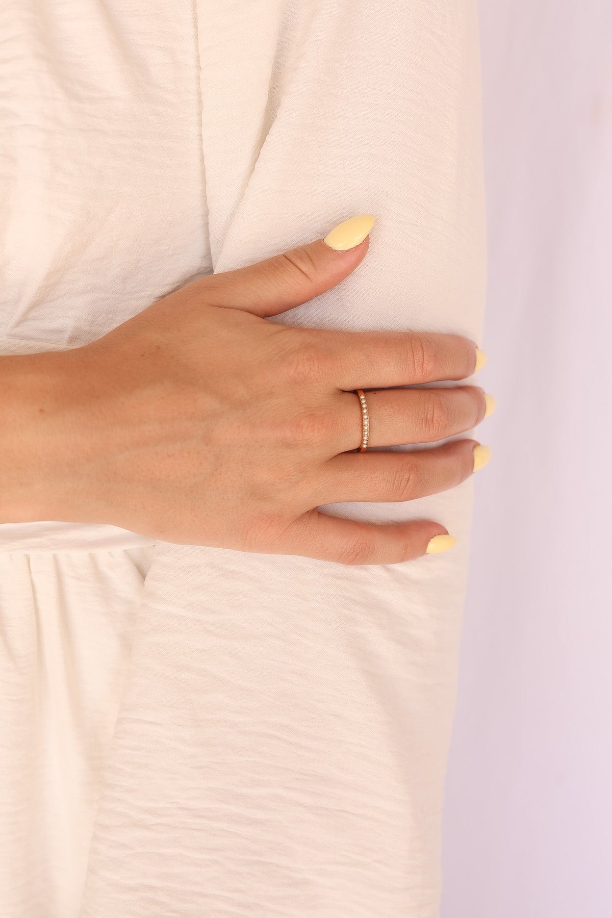 Pearl Stacker Ring by Rose & Clay