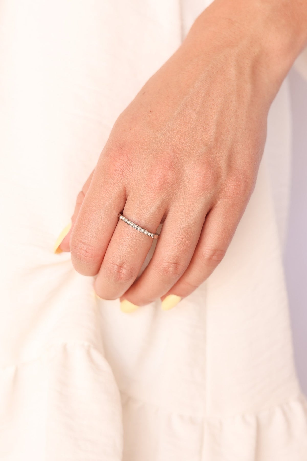 Pearl Stacker Ring by Rose & Clay
