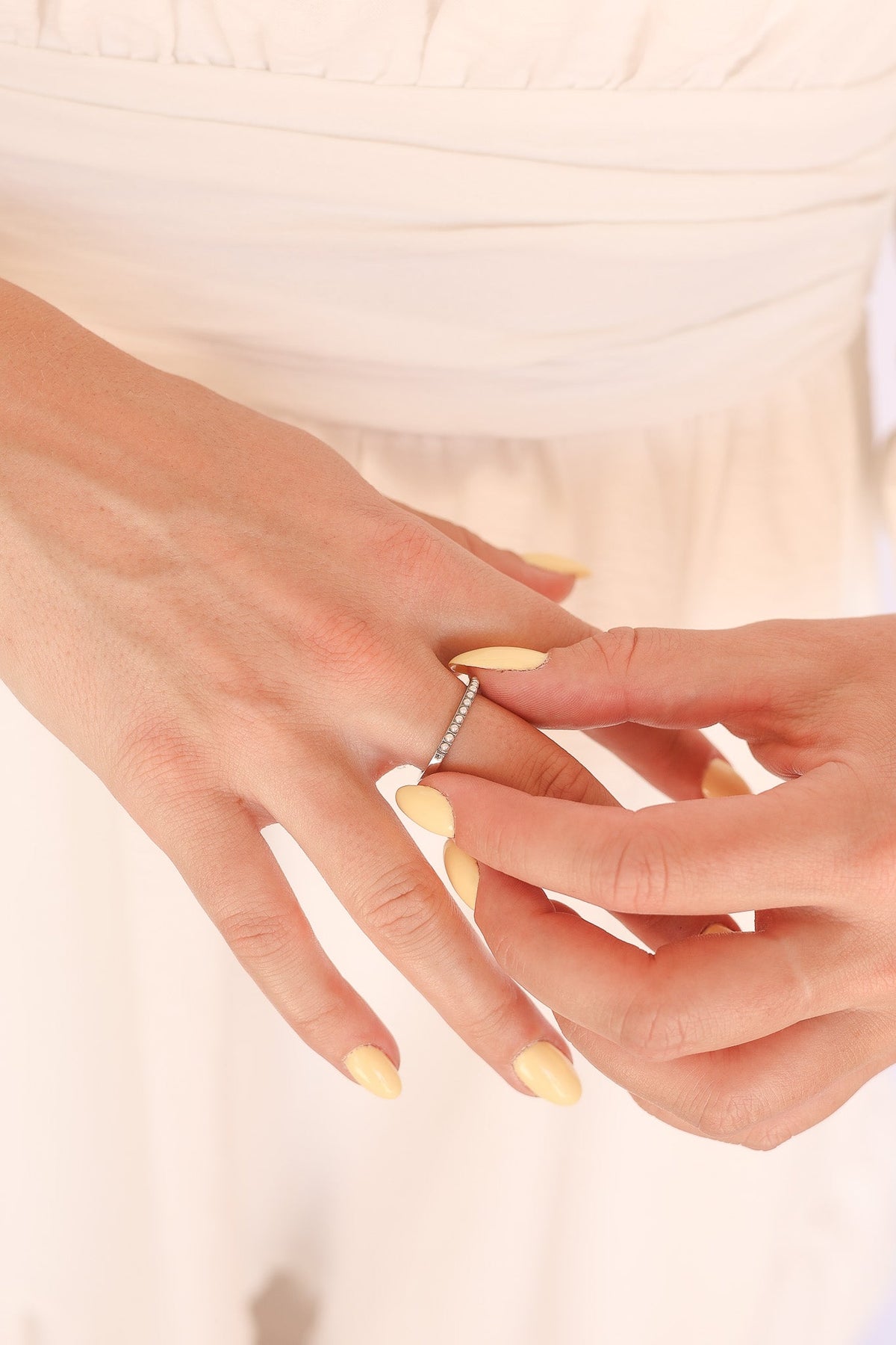 Pearl Stacker Ring by Rose & Clay