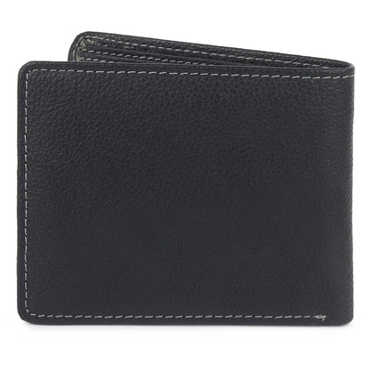 Black Textured Leather Mens Wallet by Classy Leather Bags
