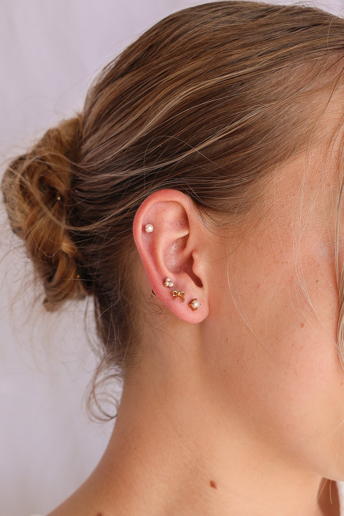 Freshwater Pearl Stud by Rose & Clay