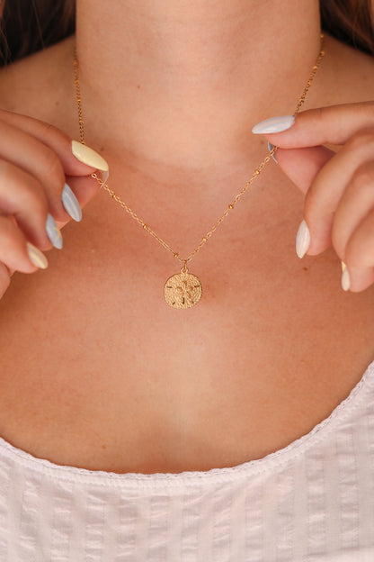 Sand Dollar Necklace by Rose & Clay