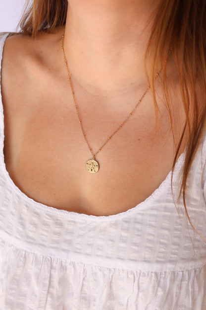 Sand Dollar Necklace by Rose & Clay