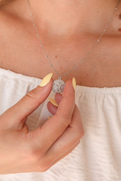 Sand Dollar Necklace by Rose & Clay