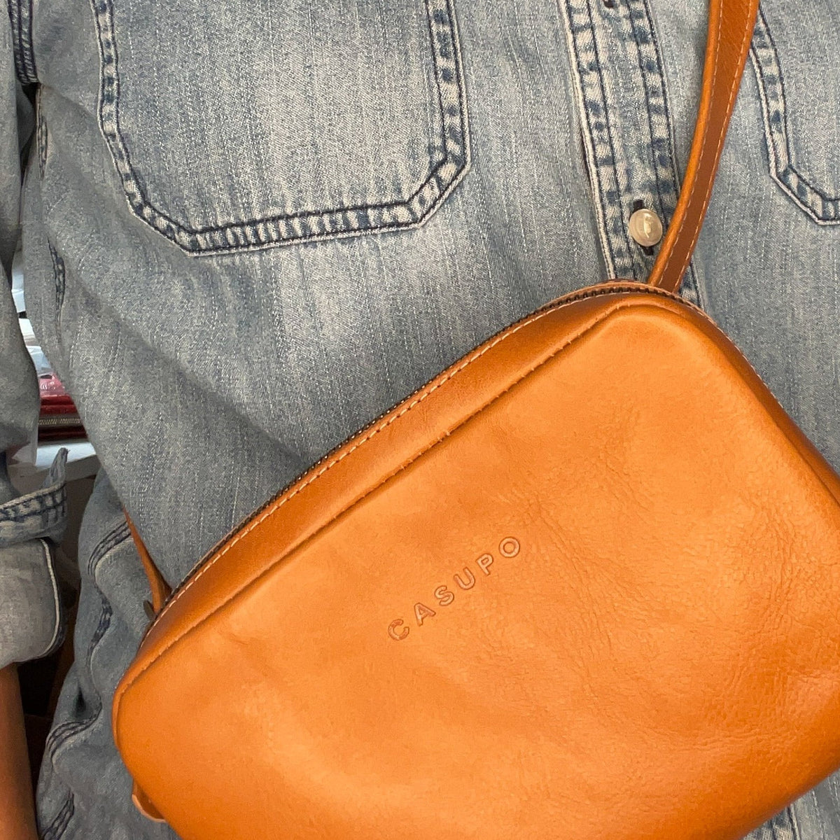 Leather Fanny Pack - Natural by CASUPO