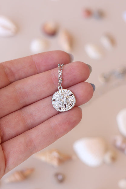 Sand Dollar Necklace by Rose & Clay