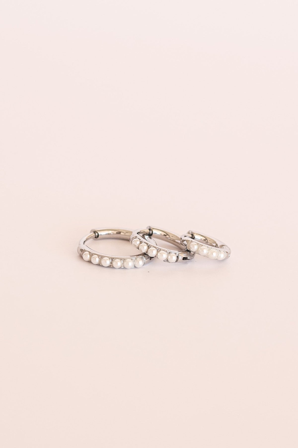 Pearl Micro Hoop by Rose & Clay