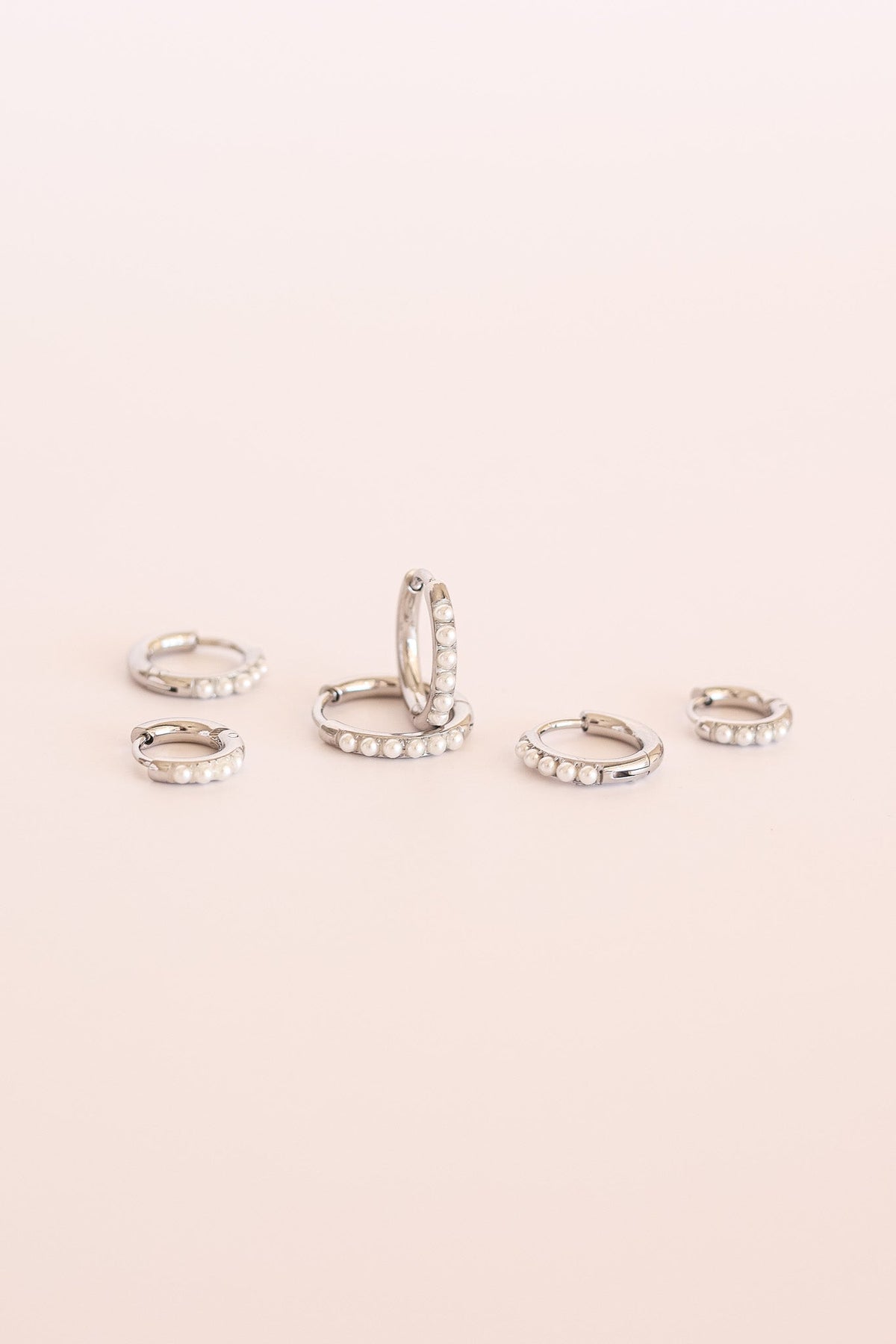 Pearl Micro Hoop by Rose & Clay