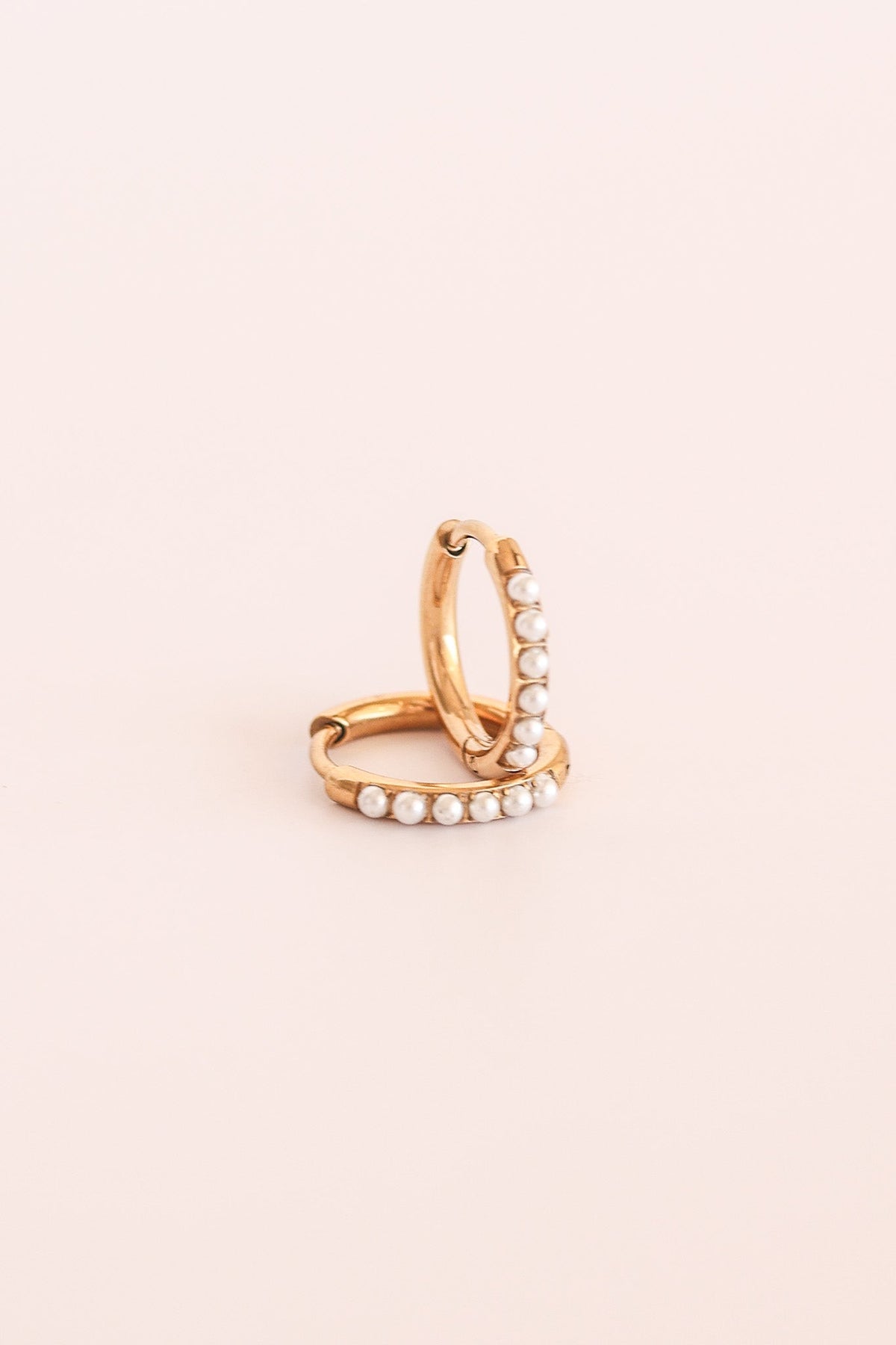 Pearl Micro Hoop by Rose & Clay