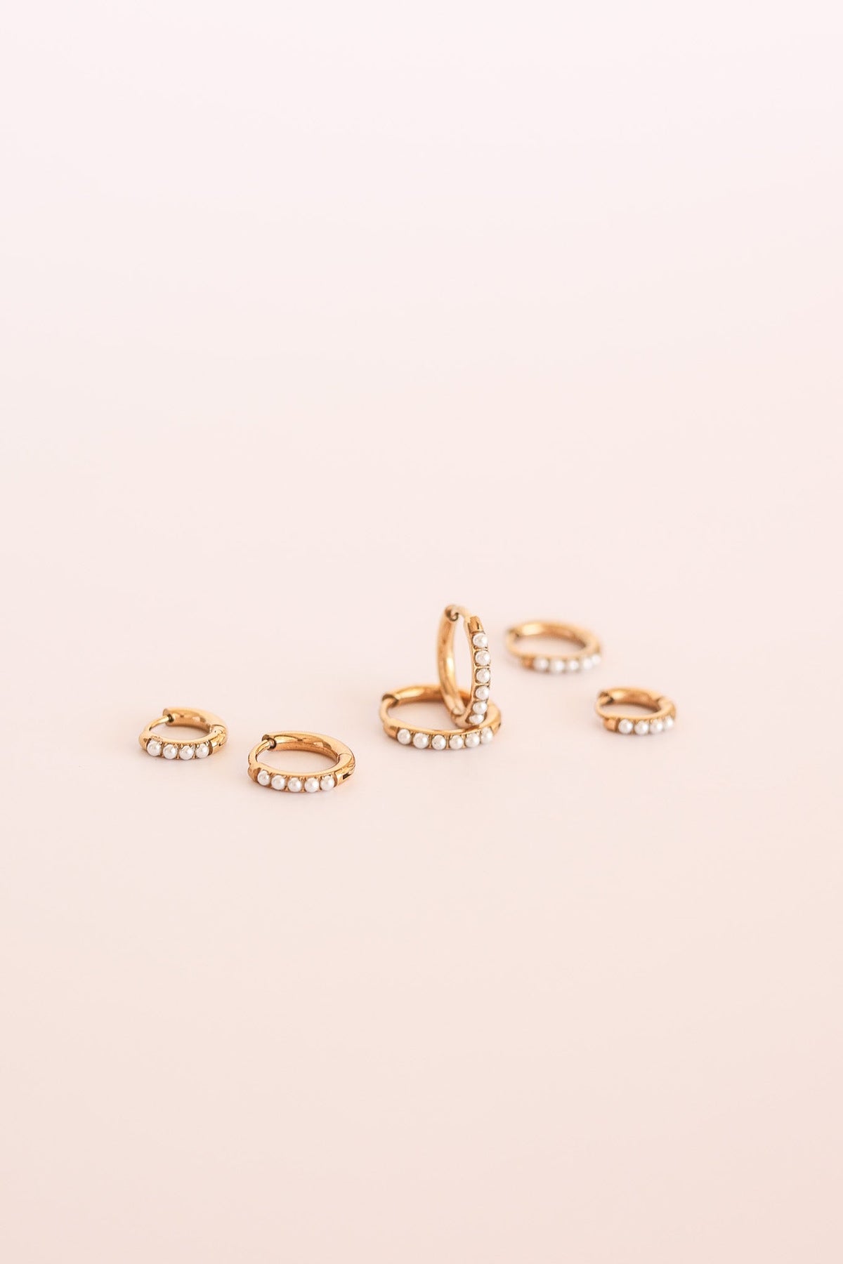 Pearl Micro Hoop by Rose & Clay