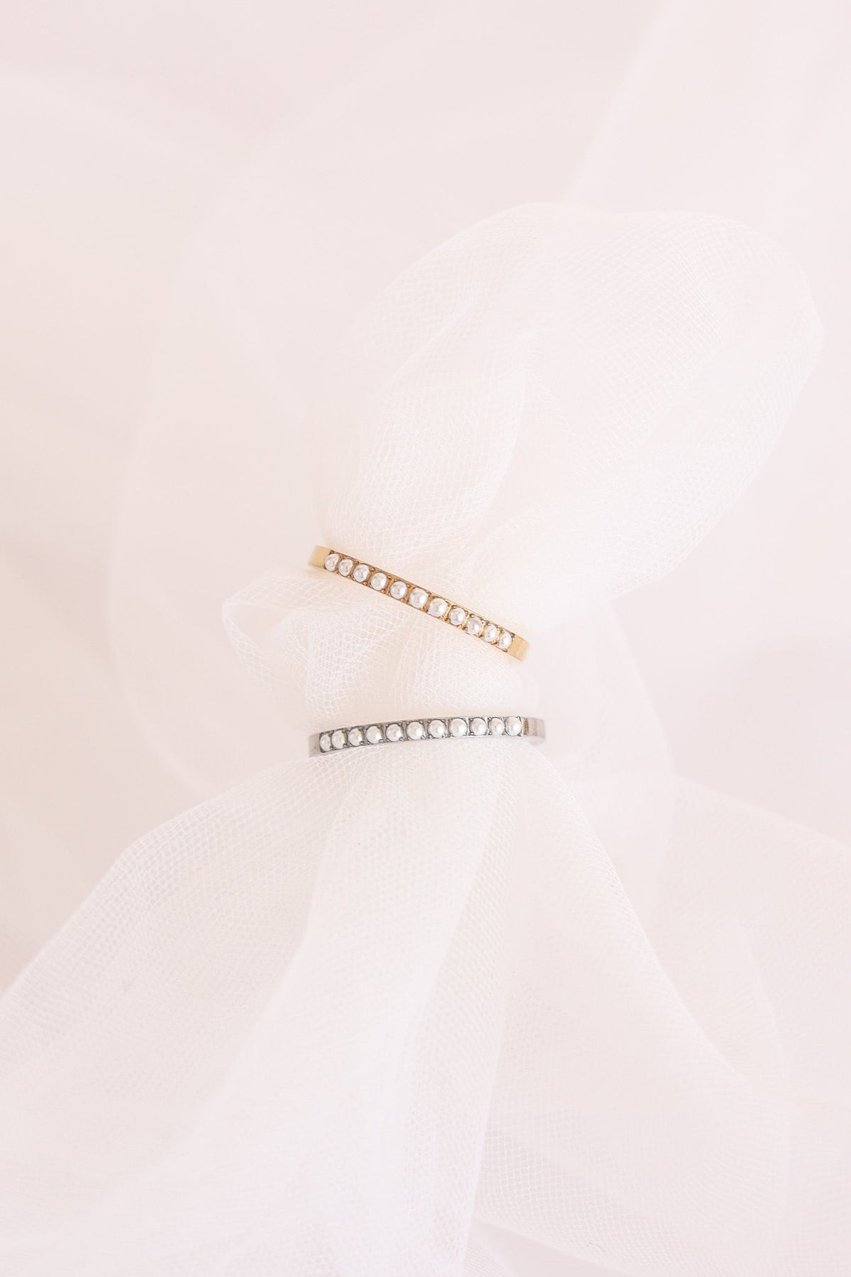 Pearl Stacker Ring by Rose & Clay