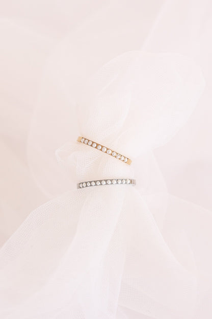 Pearl Stacker Ring by Rose & Clay