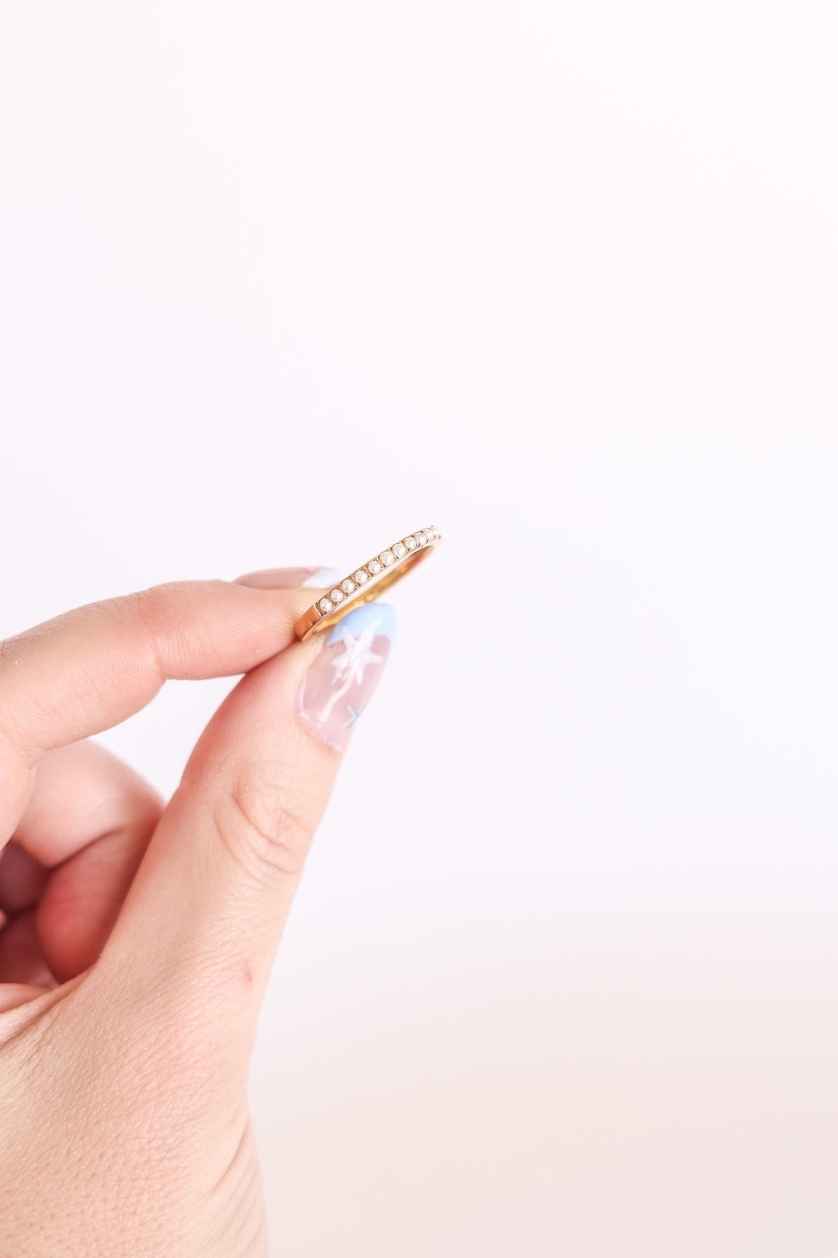 Pearl Stacker Ring by Rose & Clay
