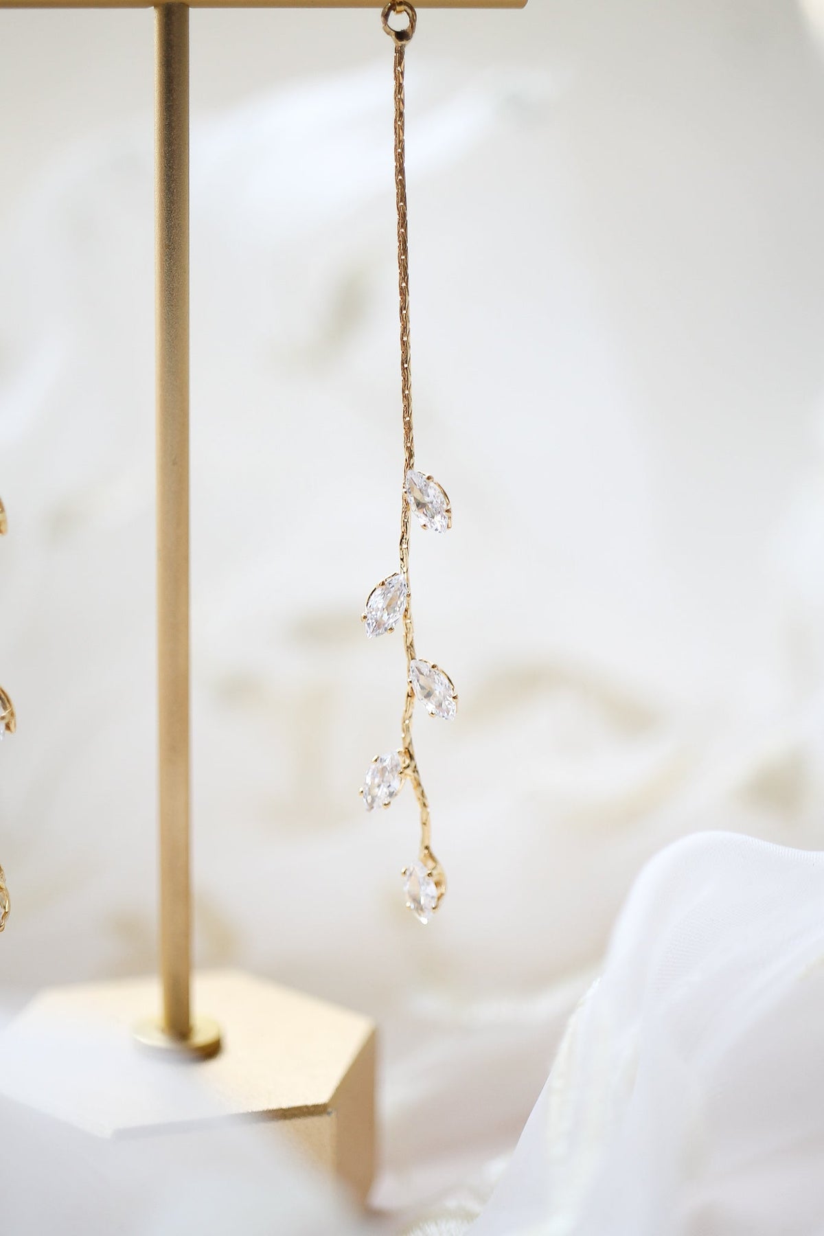 Long Daphne Dangle by Rose & Clay