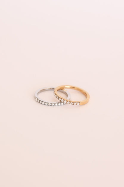 Pearl Stacker Ring by Rose & Clay