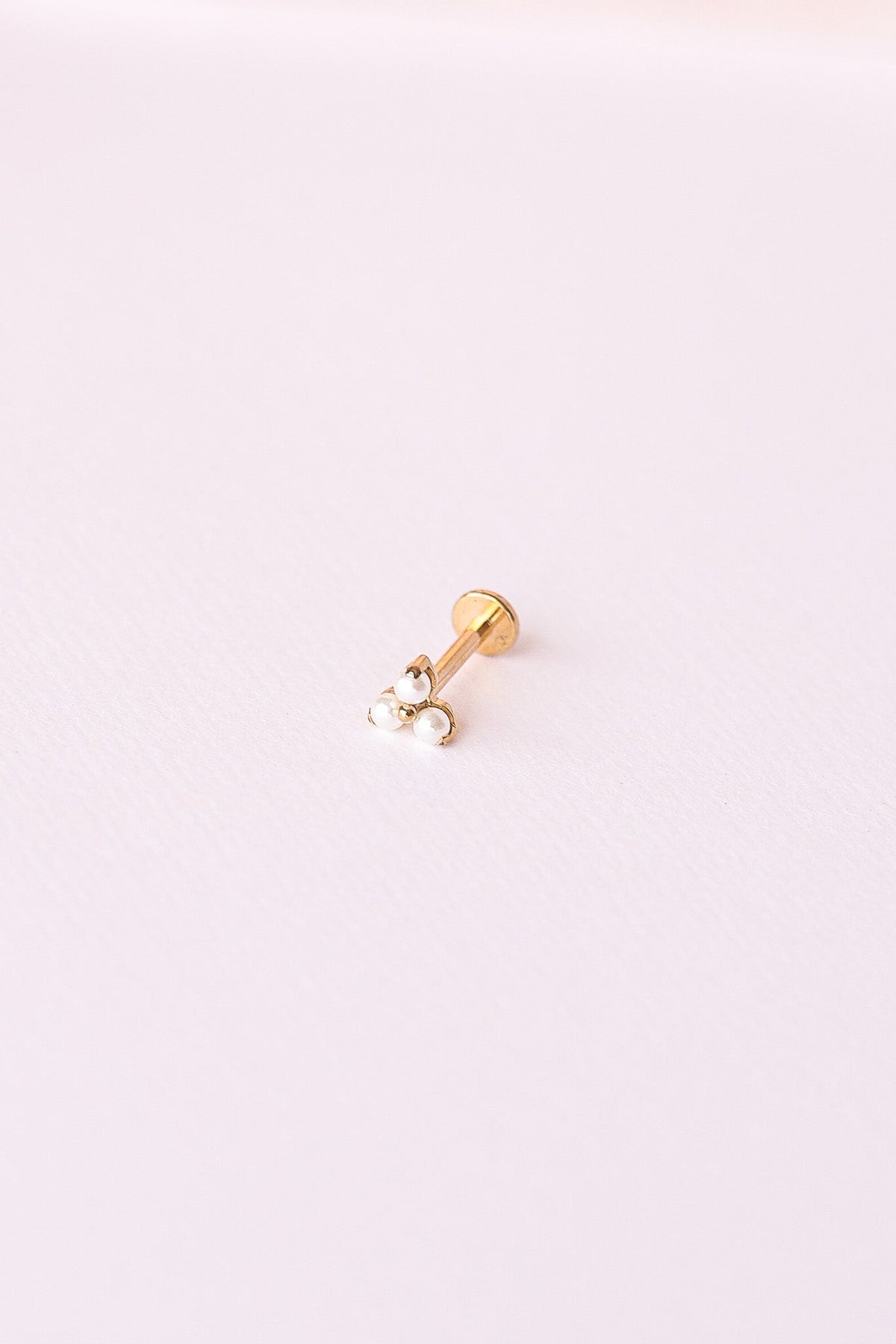 Pearl Trio Flat Back Stud by Rose & Clay