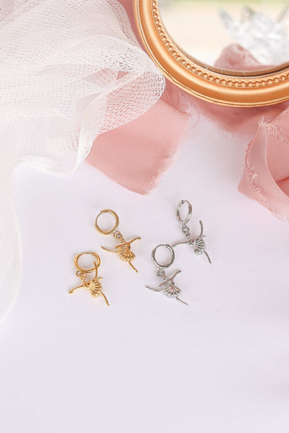 Tiny Dancer Huggie Hoop by Rose & Clay