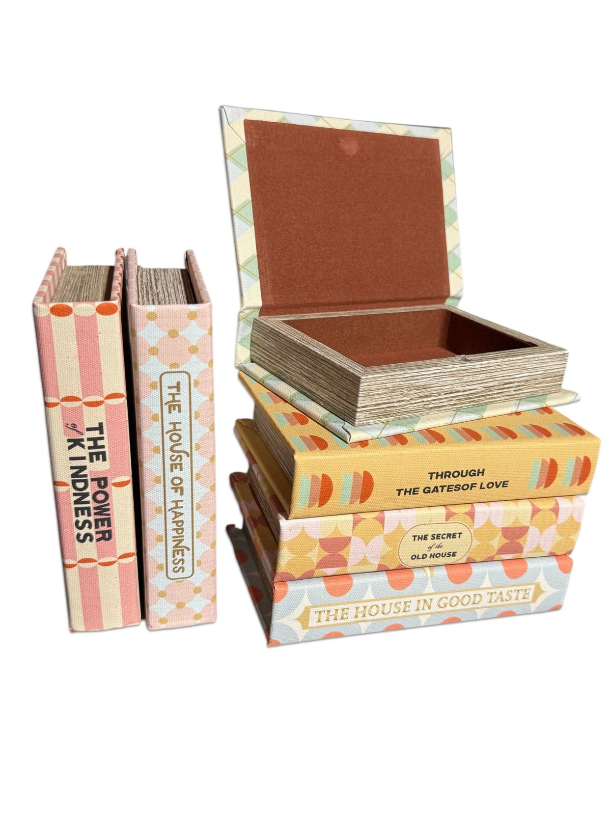 Mid-Century Retro Storage Book Boxes by Rust & Cinder