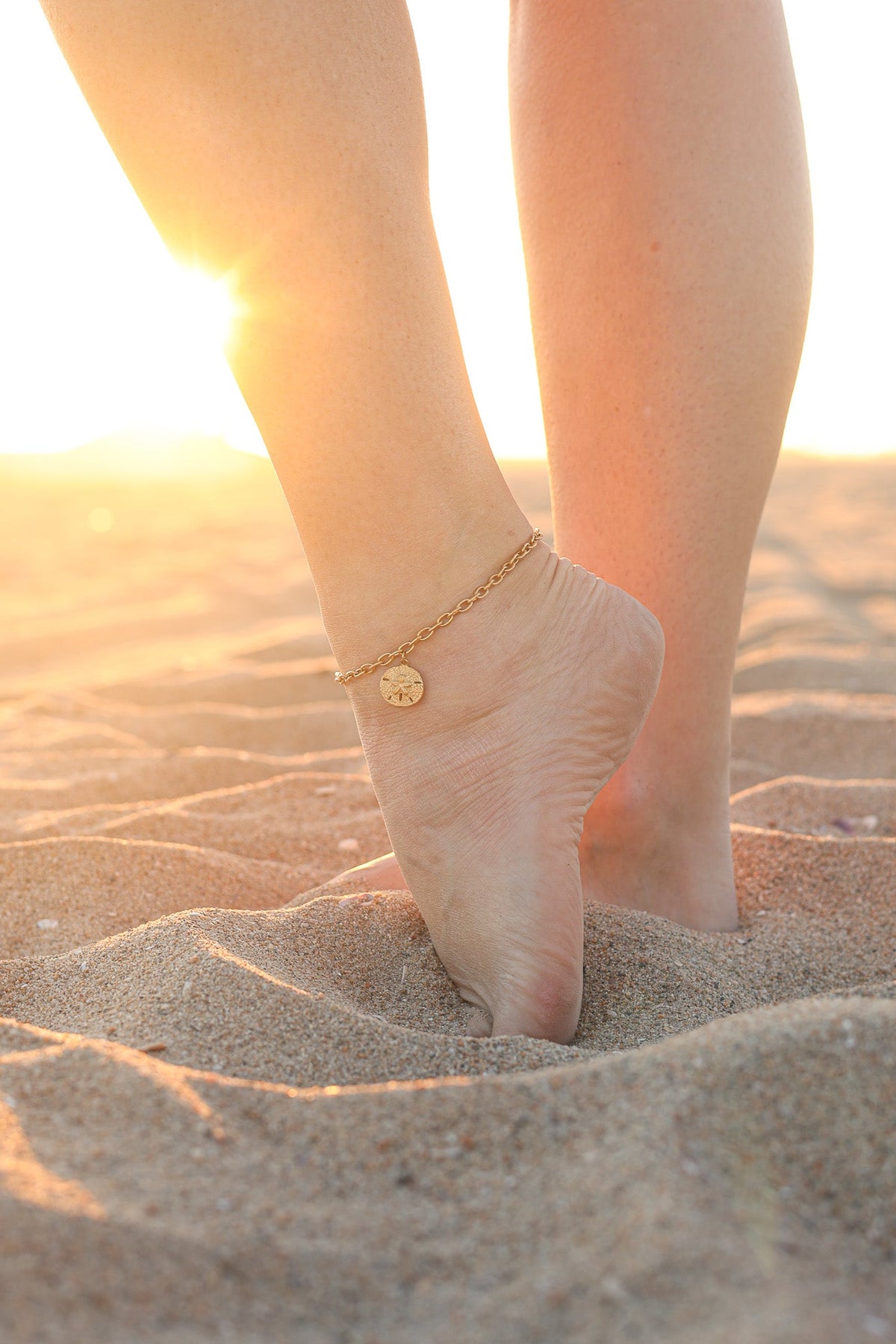 Sand Dollar Anklet by Rose & Clay