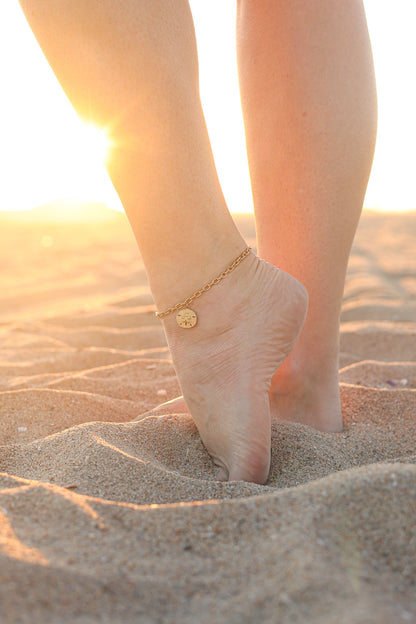 Sand Dollar Anklet by Rose & Clay