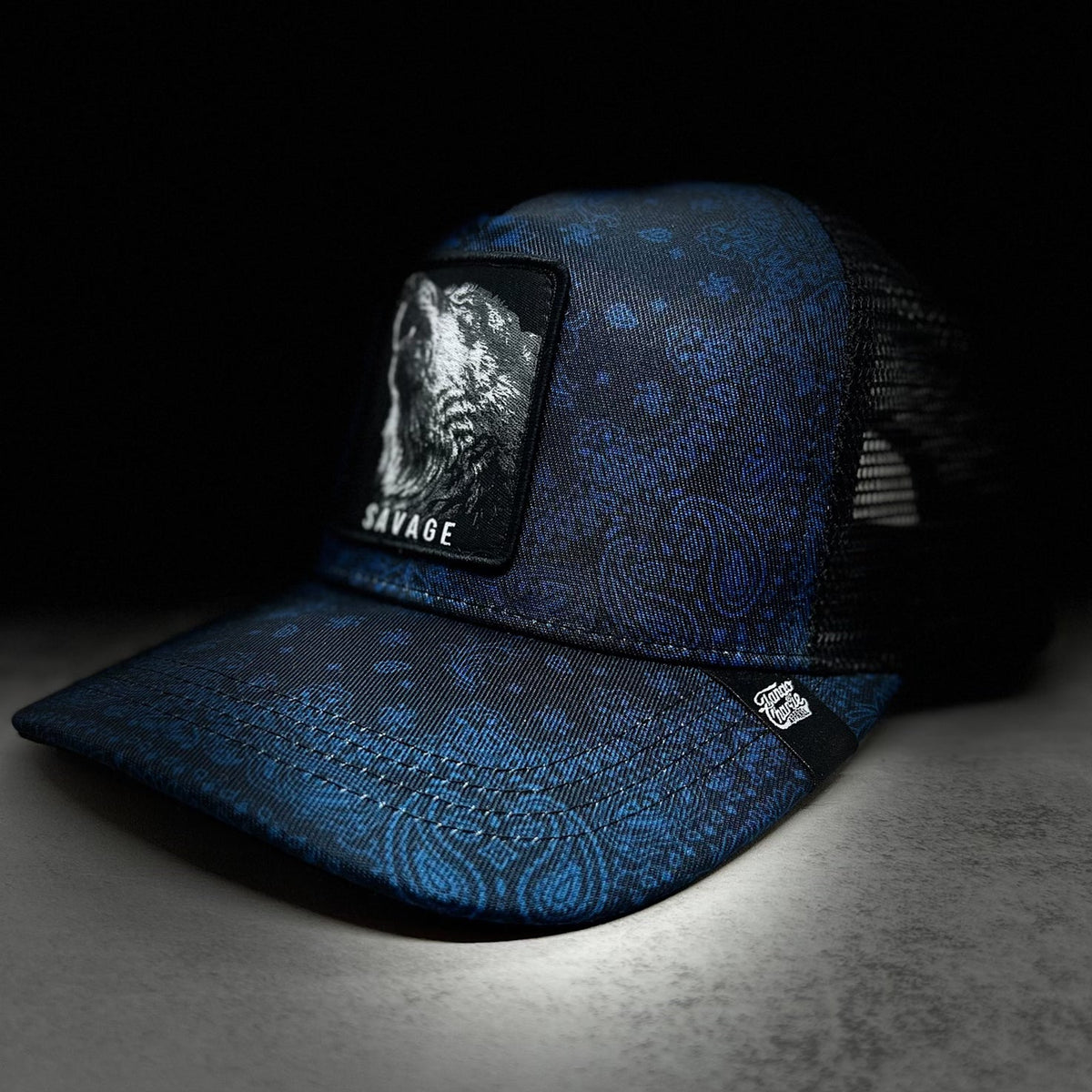 Savage Slate Paisley - Trucker Snapback Hat by Tango Charlie Apparel