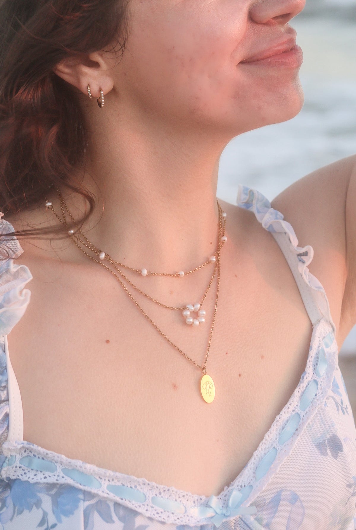 Bow Pendant Necklace by Rose & Clay
