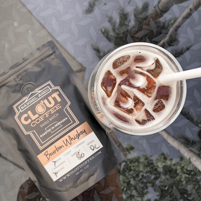 Bourbon Barrel Aged Colombian Coffee, 4oz Sample by Clout Coffee
