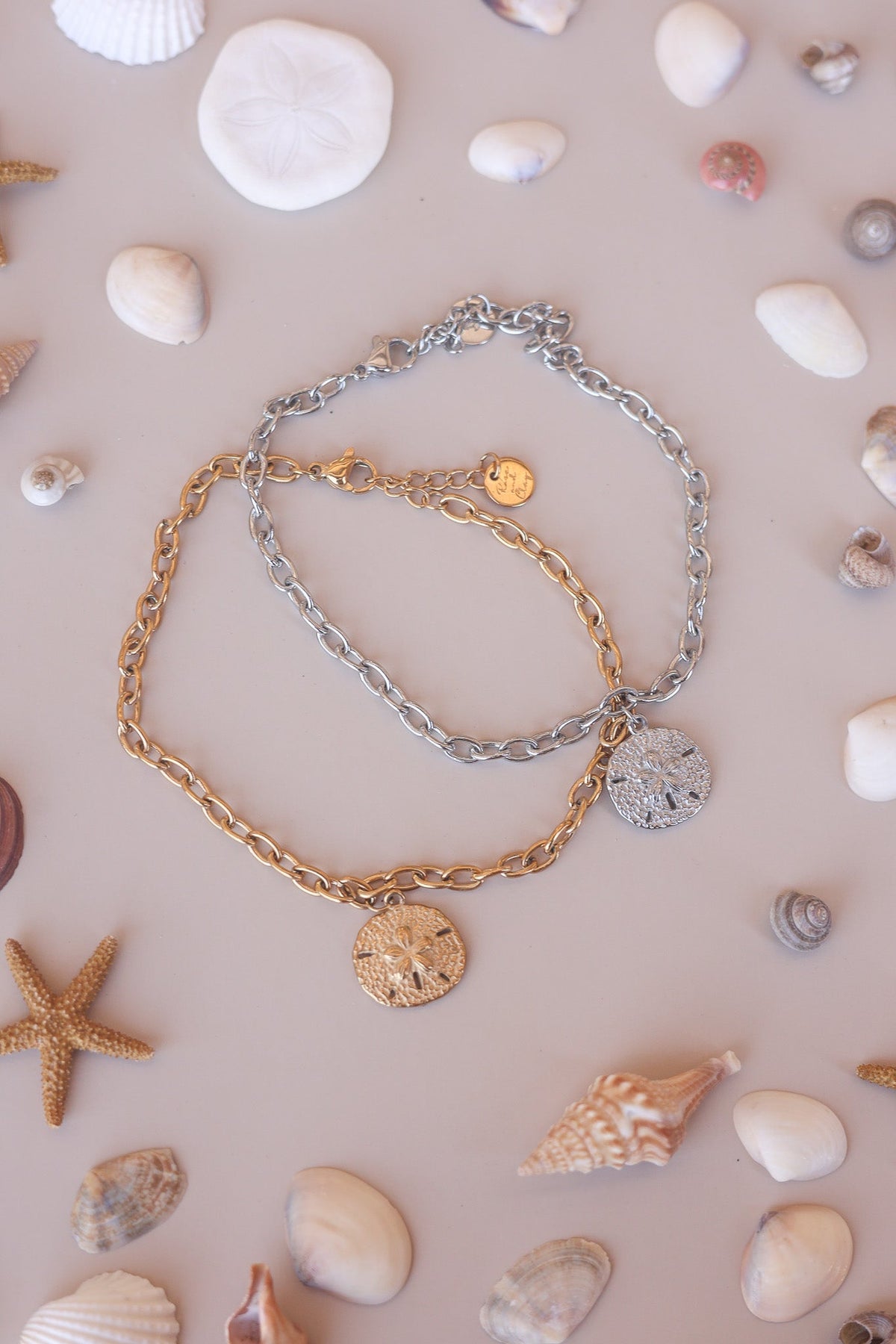 Sand Dollar Anklet by Rose & Clay