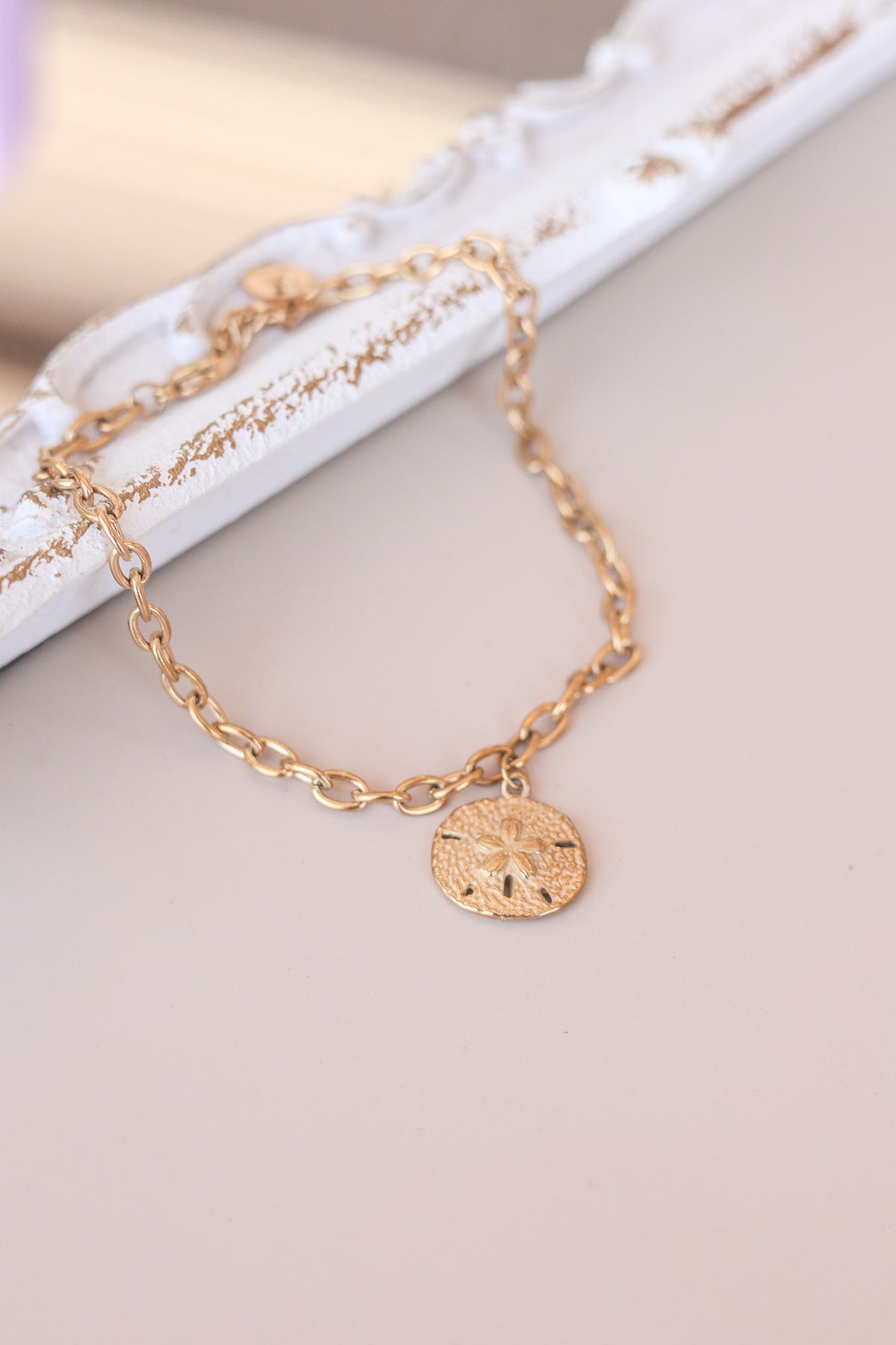 Sand Dollar Anklet by Rose & Clay