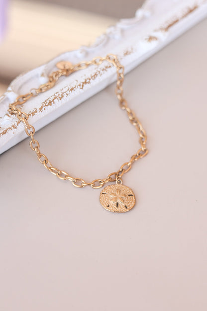 Sand Dollar Anklet by Rose & Clay