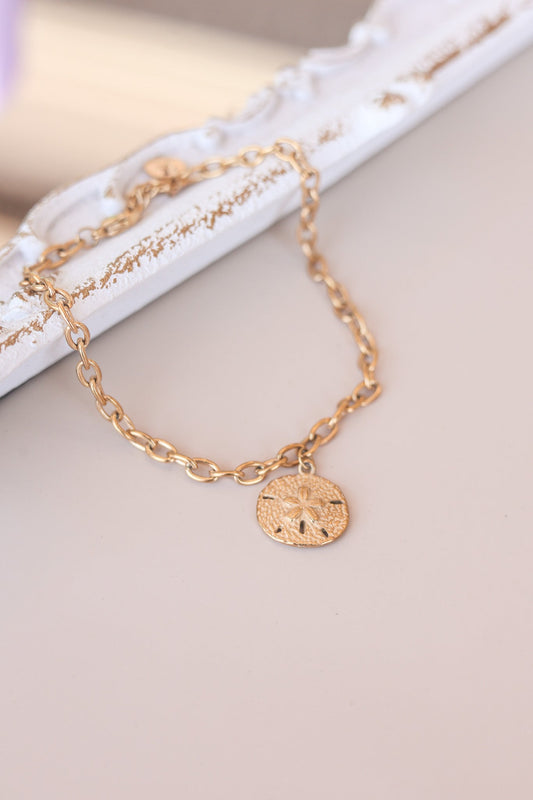 Sand Dollar Anklet by Rose & Clay