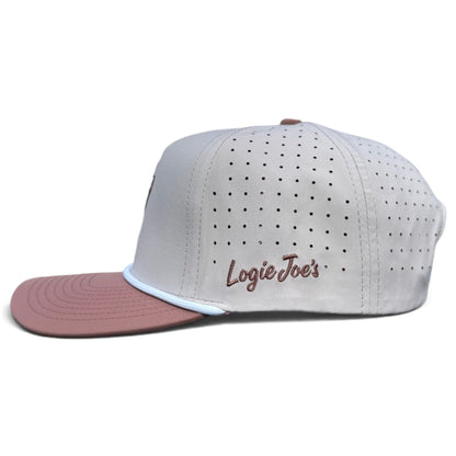 Orangutan Golf Hat | Snapback Cap | Built-in Magnetic Ball Marker Holder + Marker Included | Adjustable Ape Tan by Logie Joe's Golf