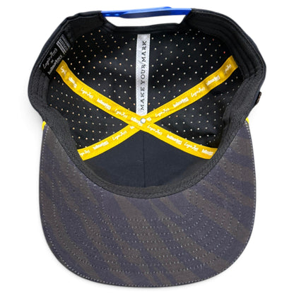 Saintly Tiger Golf Hat | Snapback Cap | Built-in Magnetic Ball Marker Holder + Marker Included | Adjustable White Tiger by Logie Joe's Golf