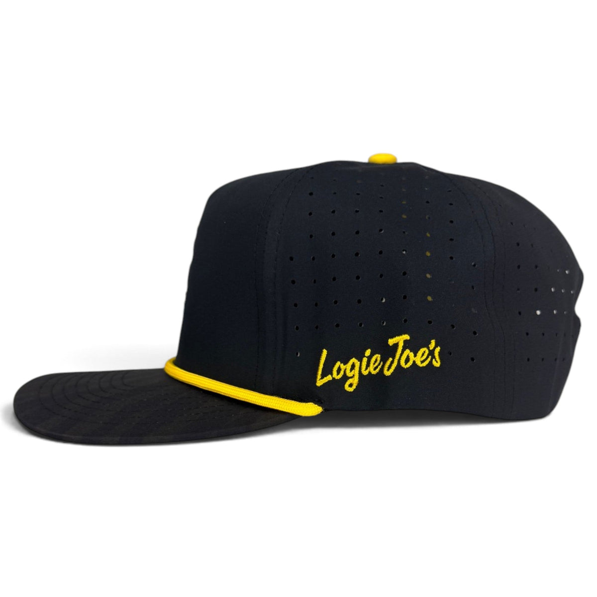 Saintly Tiger Golf Hat | Snapback Cap | Built-in Magnetic Ball Marker Holder + Marker Included | Adjustable White Tiger by Logie Joe's Golf