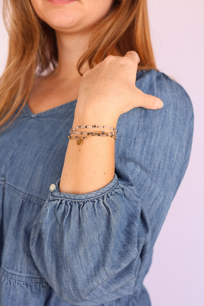 Odile Stretch Bracelet Set by Rose & Clay