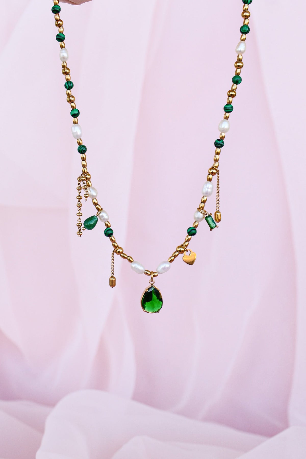Jenna Charm Necklace by Rose & Clay