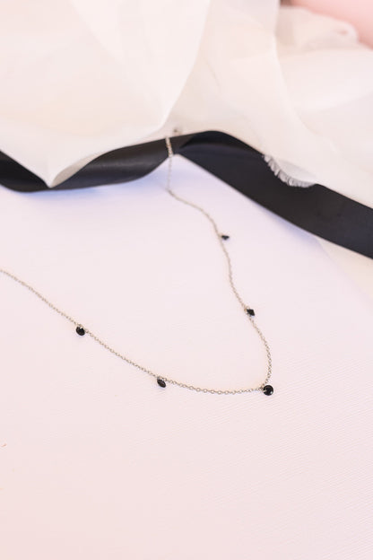 Madison Necklace in Black by Rose & Clay