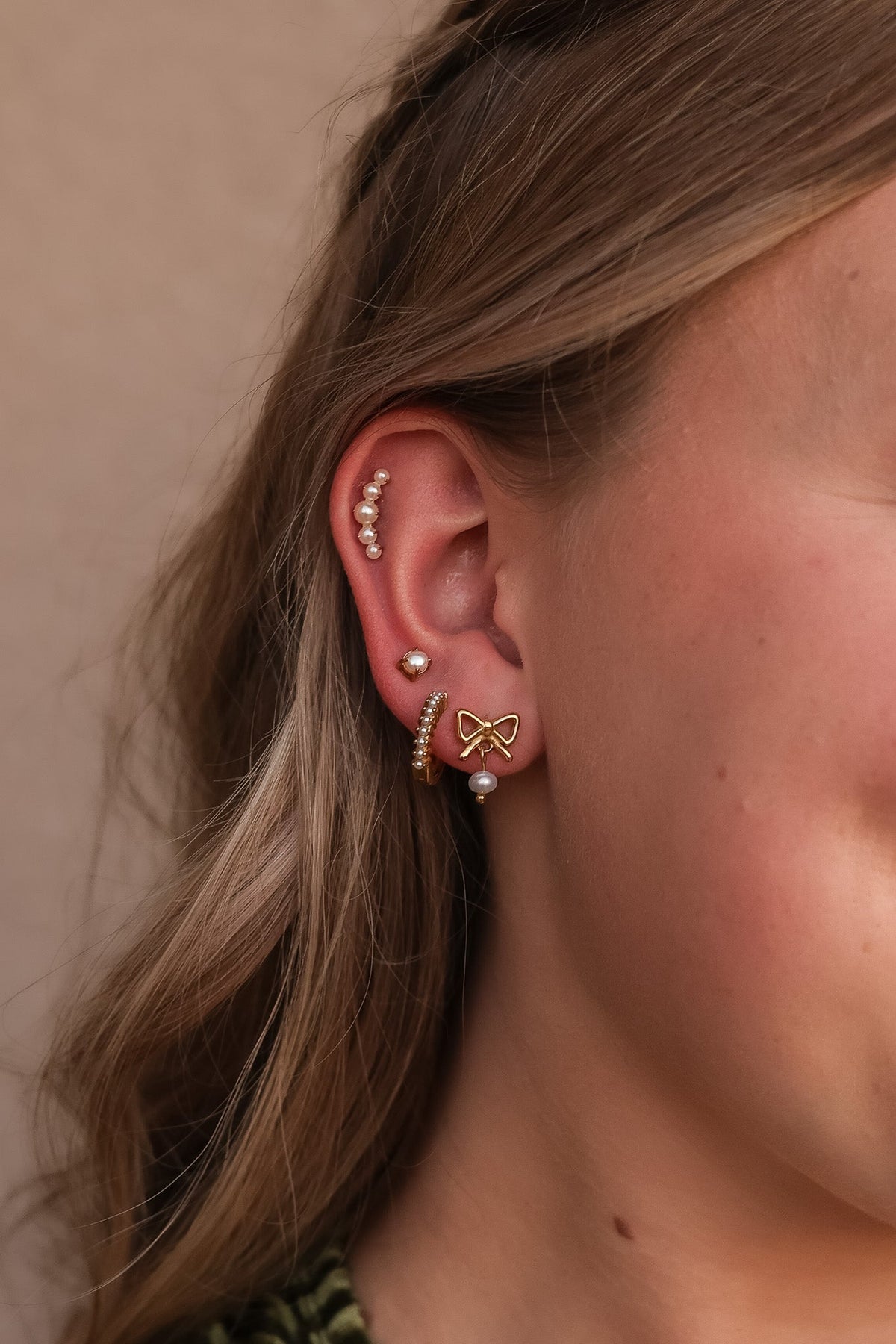 Jane Bow Earring by Rose & Clay